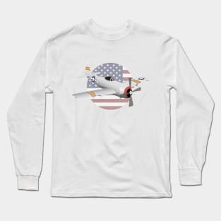 WW2 P-47 Thunderbolt Airplane Long Sleeve T-Shirt